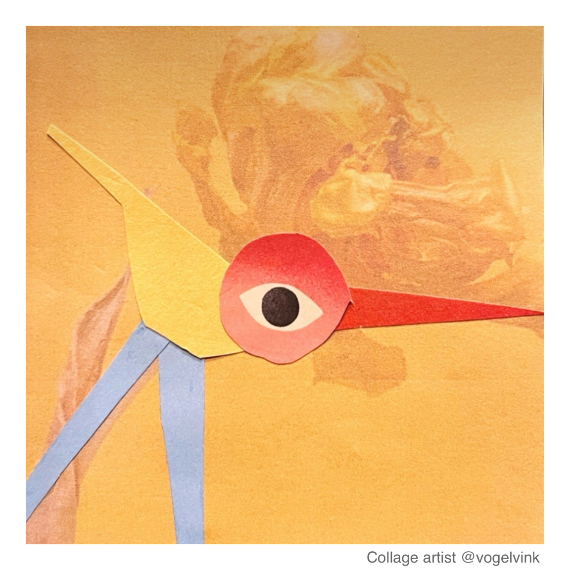 VogelVink collage kunst